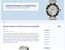 Tablet Screenshot of mathis-montabon-orologi-forum.it